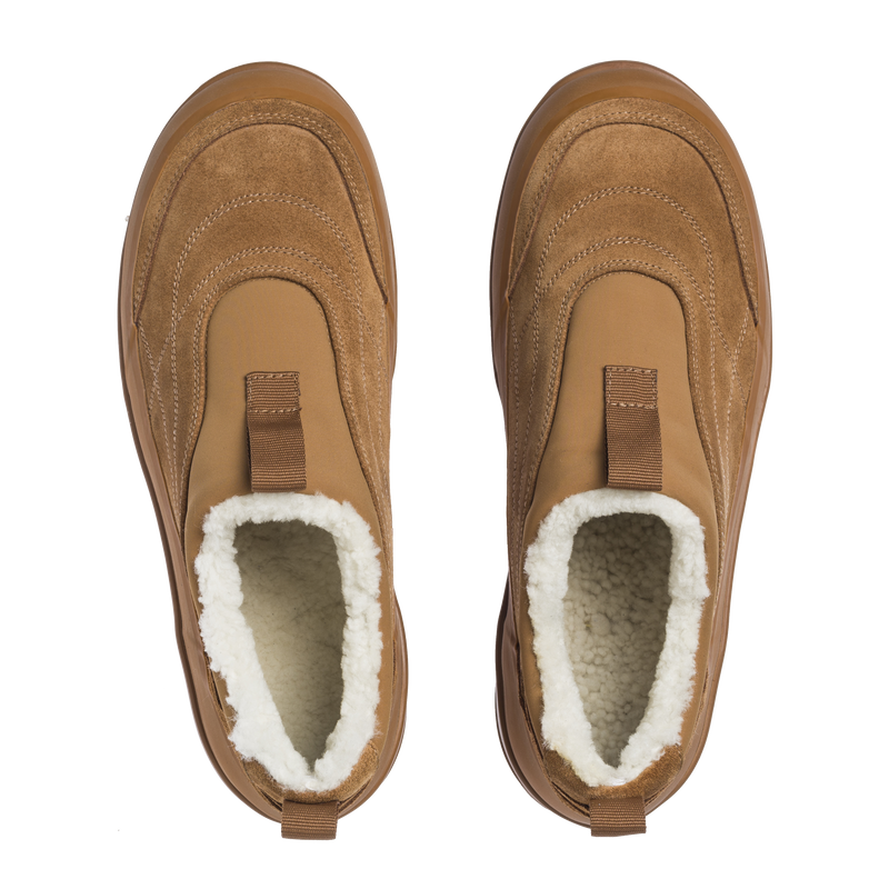 Badia Basso Shearling Cognac Suede M